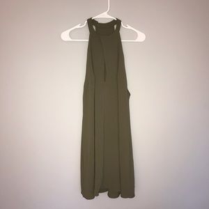 Slinky green dress